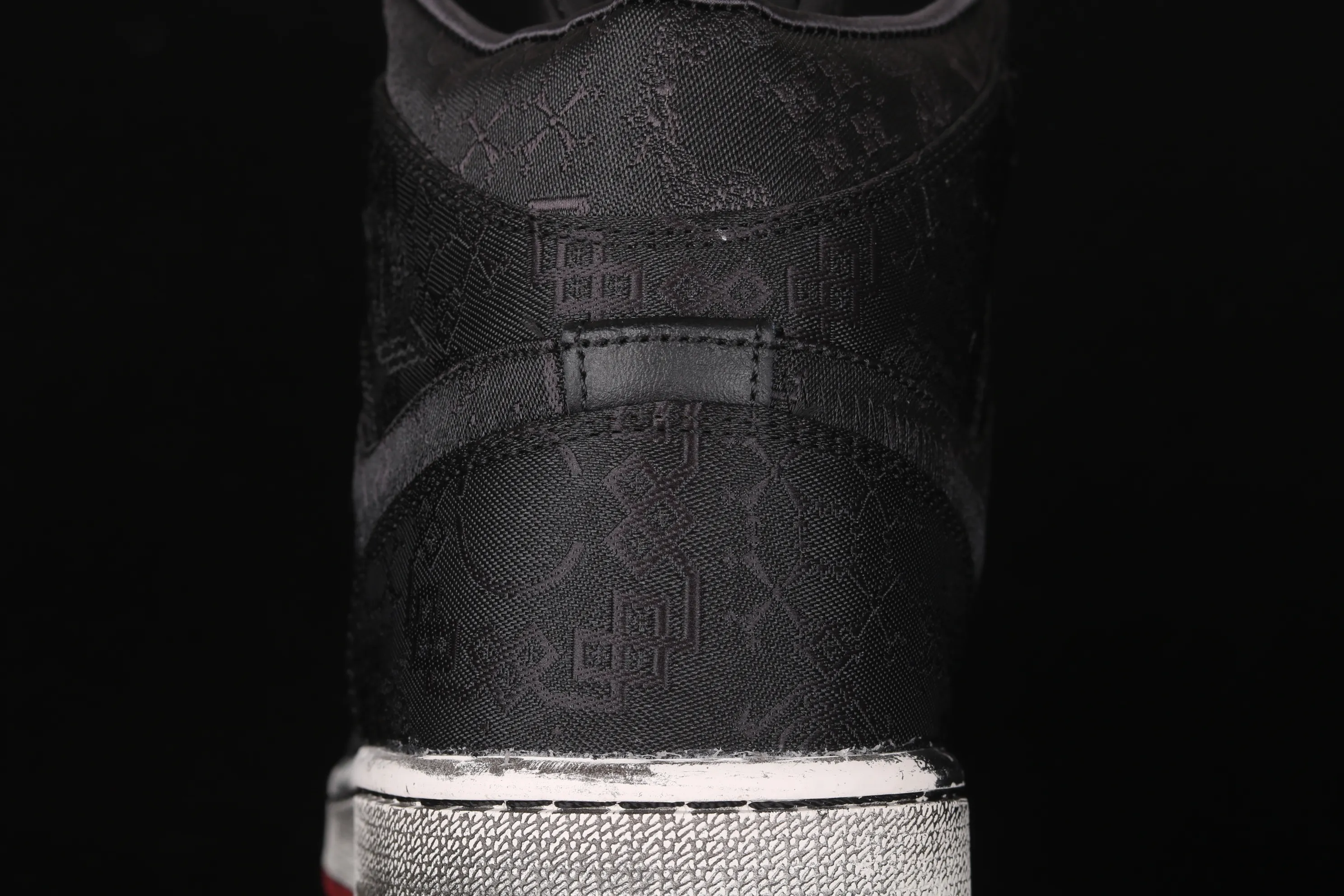All categories Air Jordan Jordan series basketball shoes Air Jordan 1 Mid CLOT x Air Jordan 1 Mid "Fearless" AJ1 Joe 1 mid-top distressed black silk CU2804-002